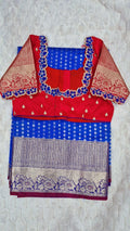 Semi Kanchi Pattu with Work Blouse