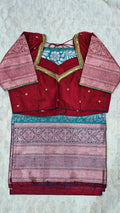 Semi Kanchi Pattu with Maggam Work Blouse