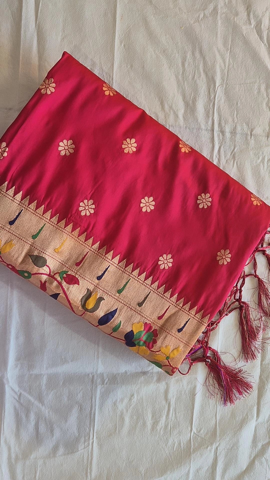 Semi Kanjivaram Paithani Saree