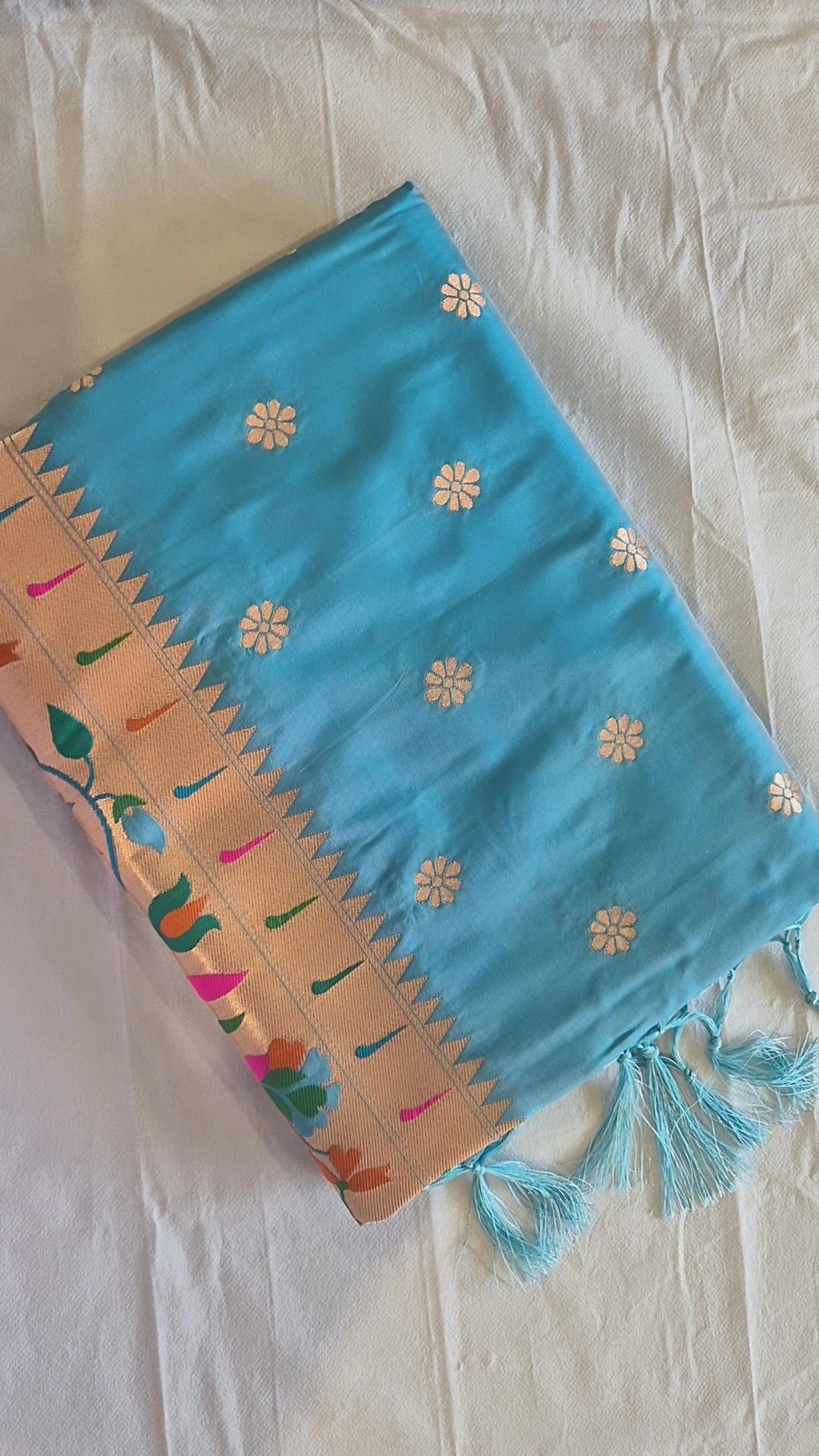 Semi Kanjivaram Paithani Saree