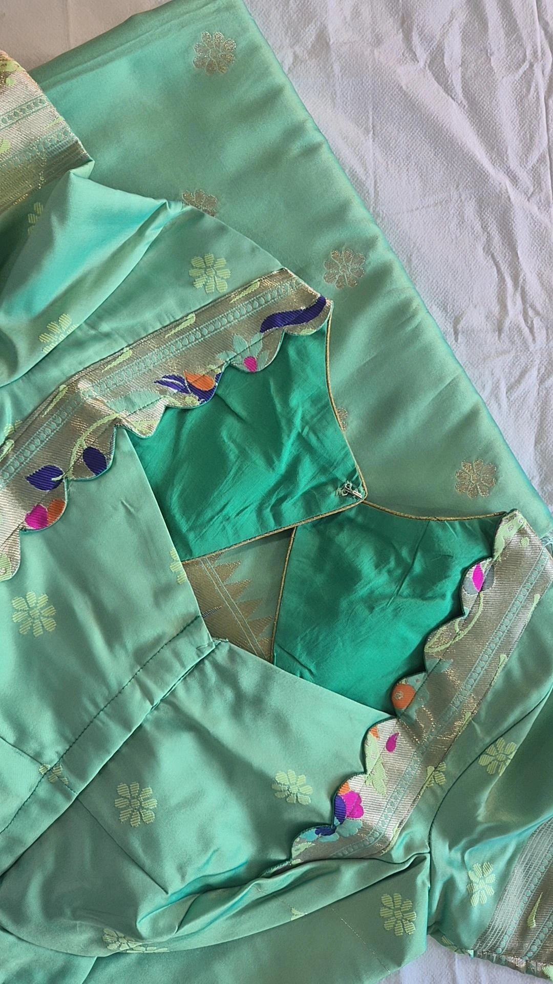 Semi Kanjivaram Saree with Blouse