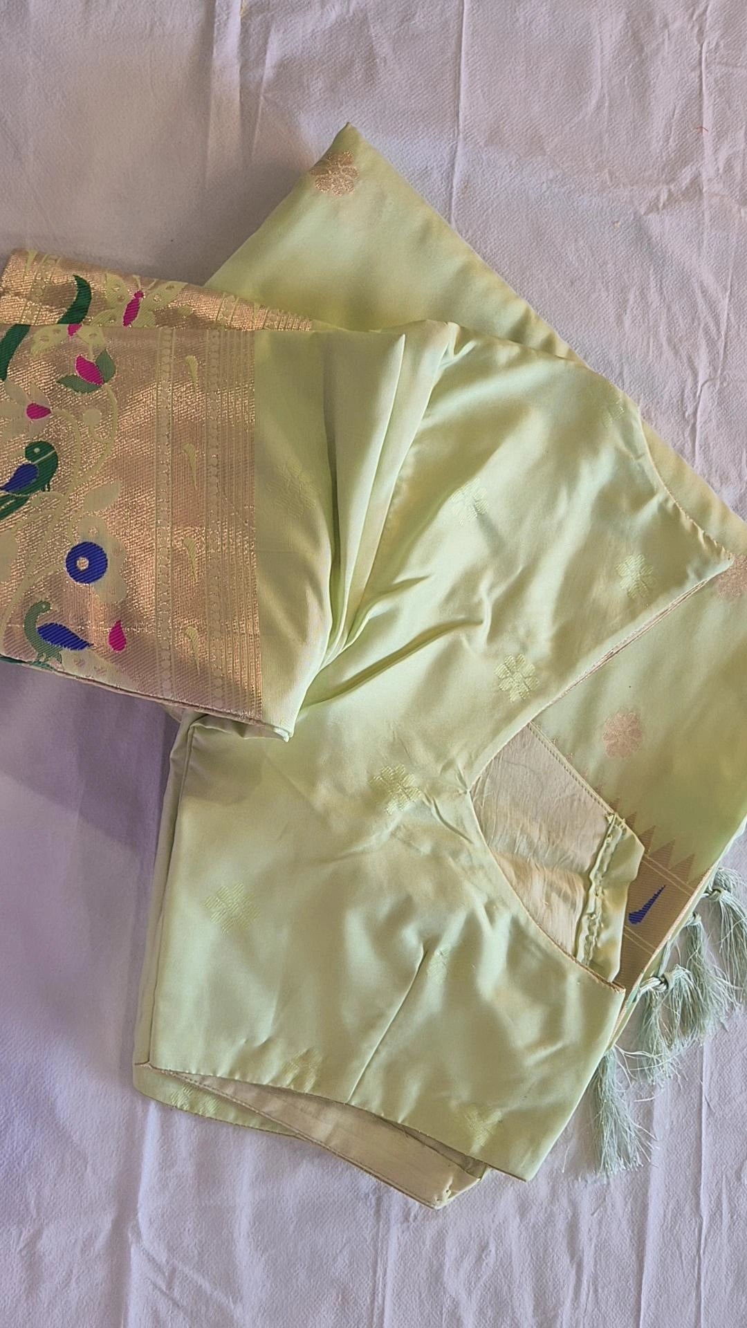Semi Kanjivaram Saree with Blouse
