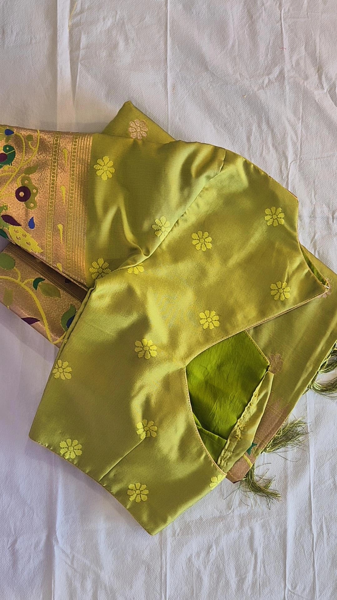Semi Kanjivaram Saree with Blouse