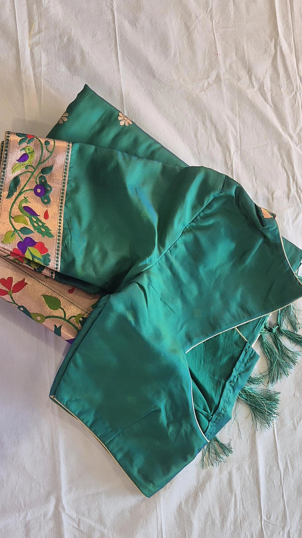 Semi Kanjivaram Saree with Blouse