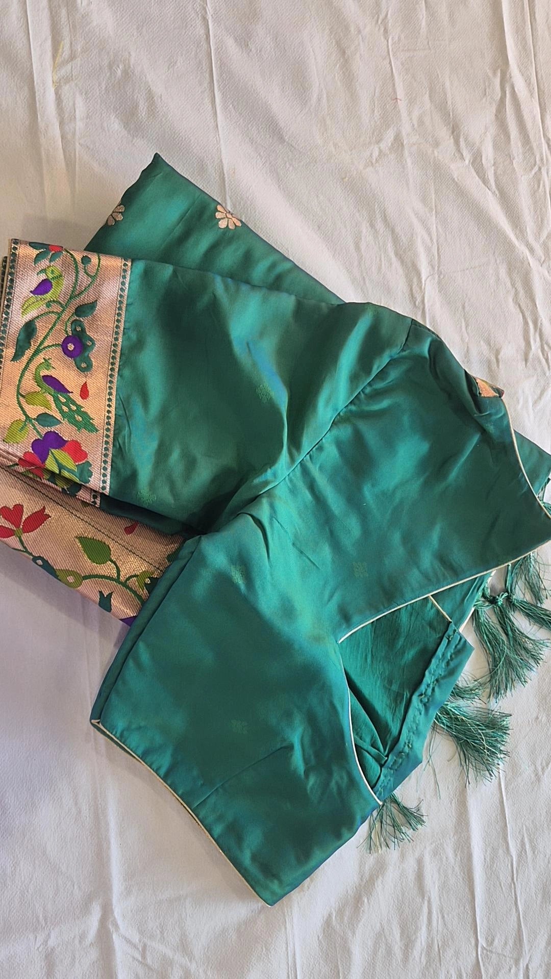Semi Kanjivaram Saree with Blouse