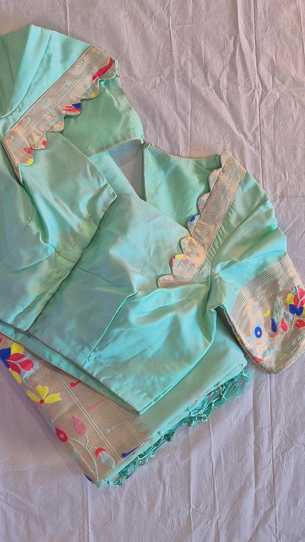 Semi Kanjivaram Saree with Blouse