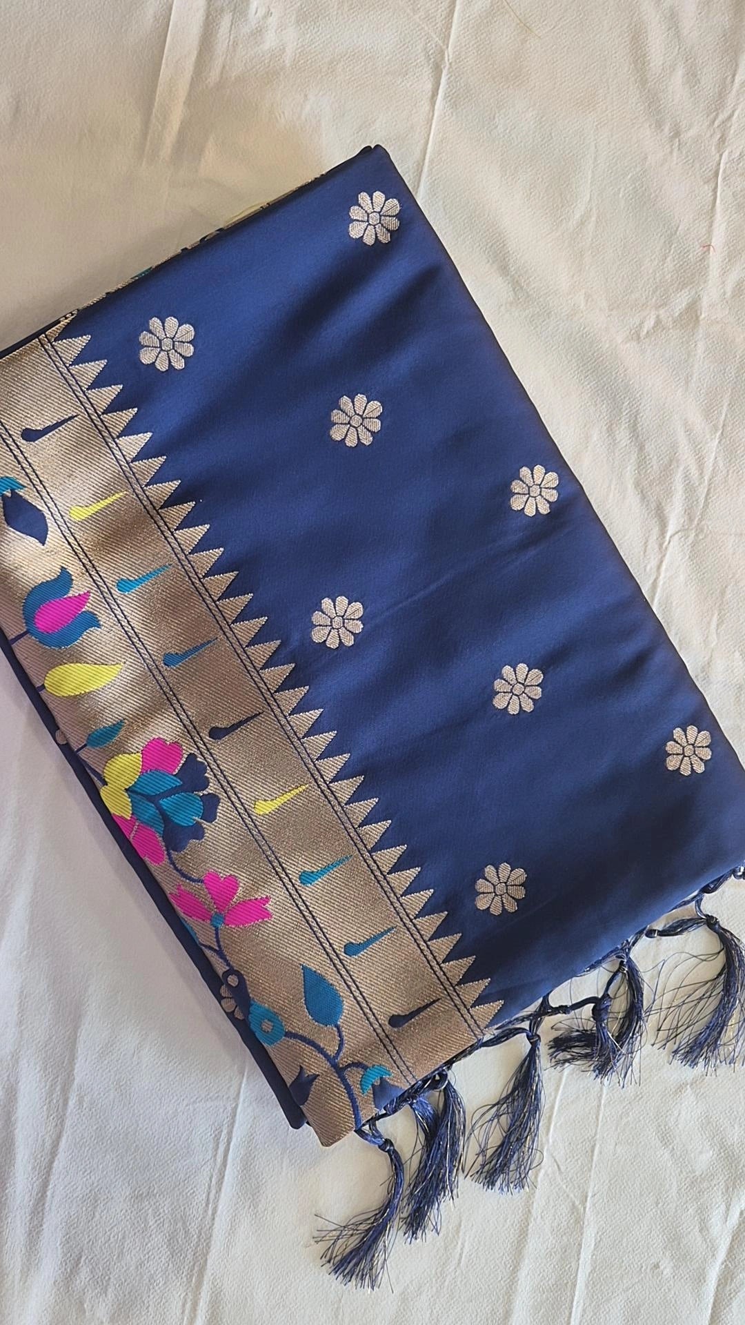 Semi Kanjivaram Saree with Blouse