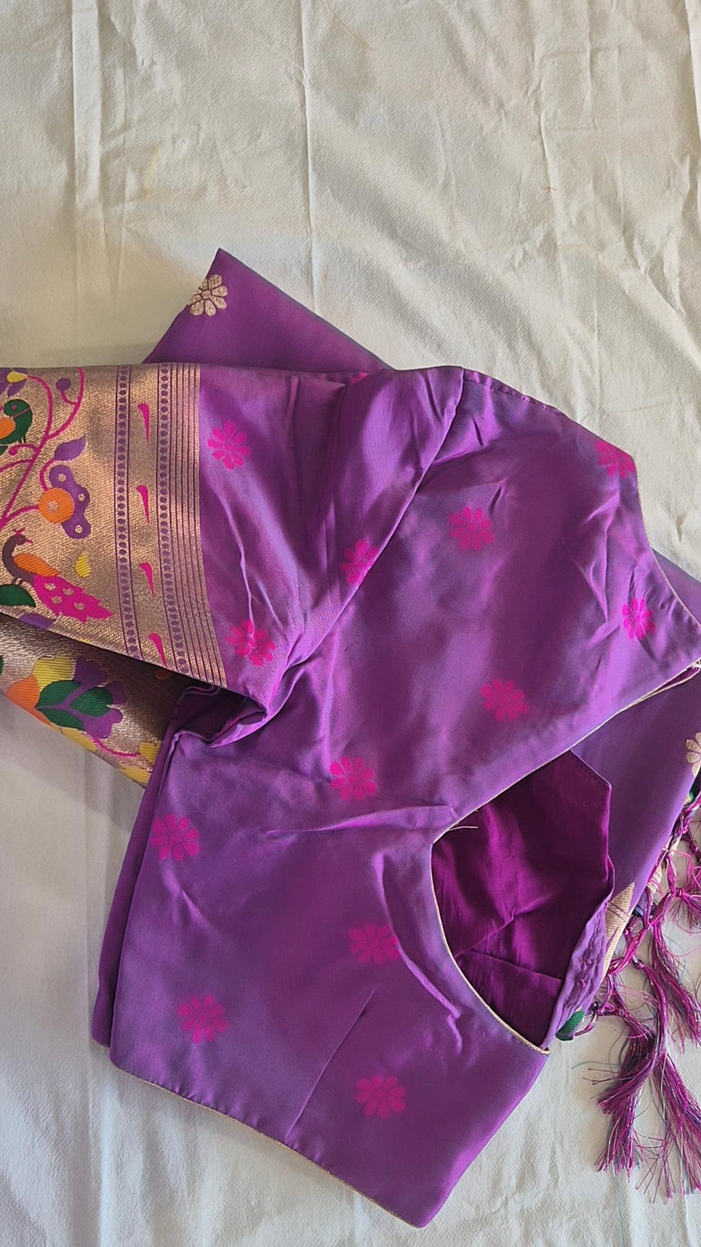 Semi Kanjivaram Saree with Blouse