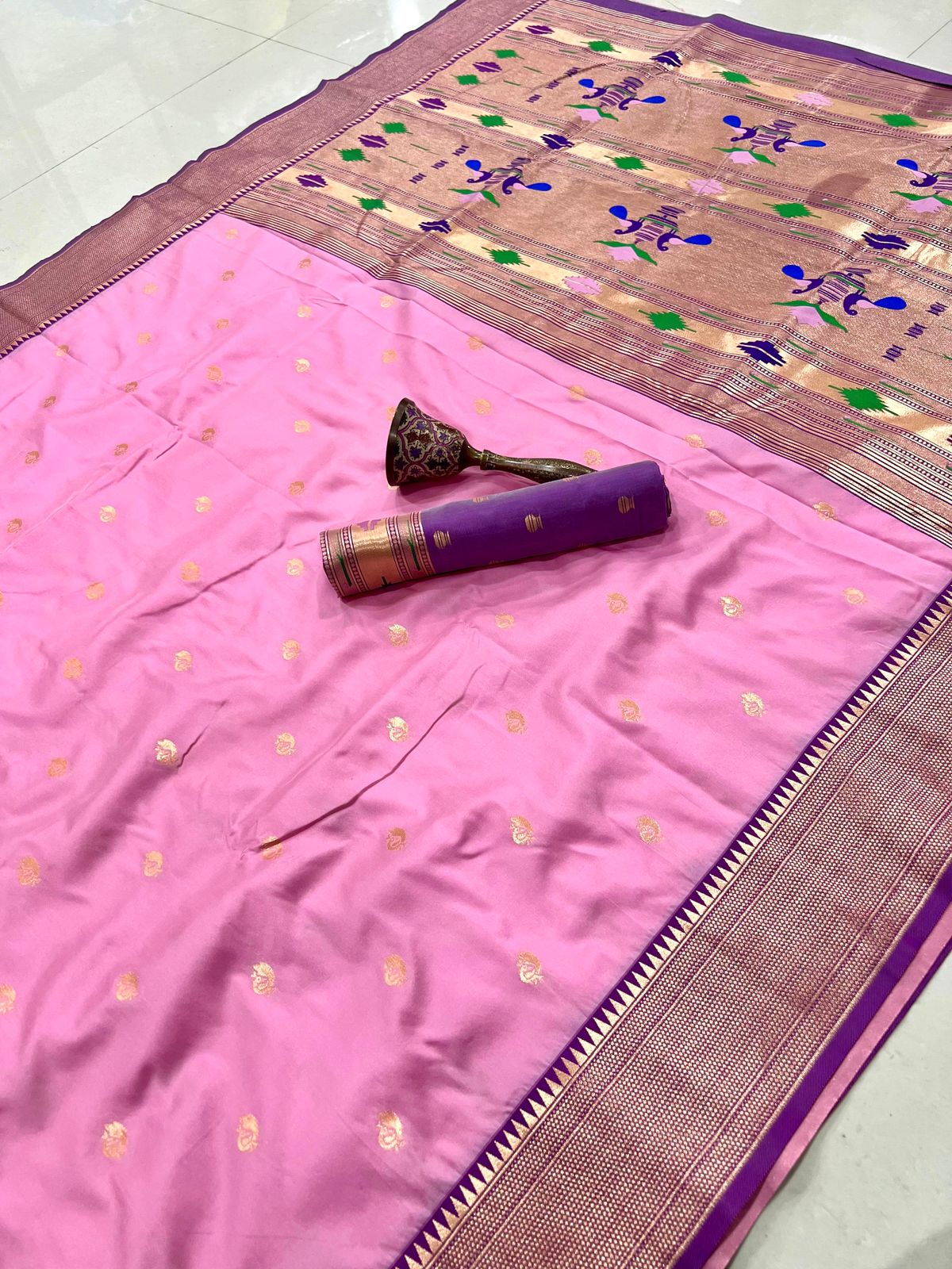 Semi Paithani Saree with Stitched Blouse