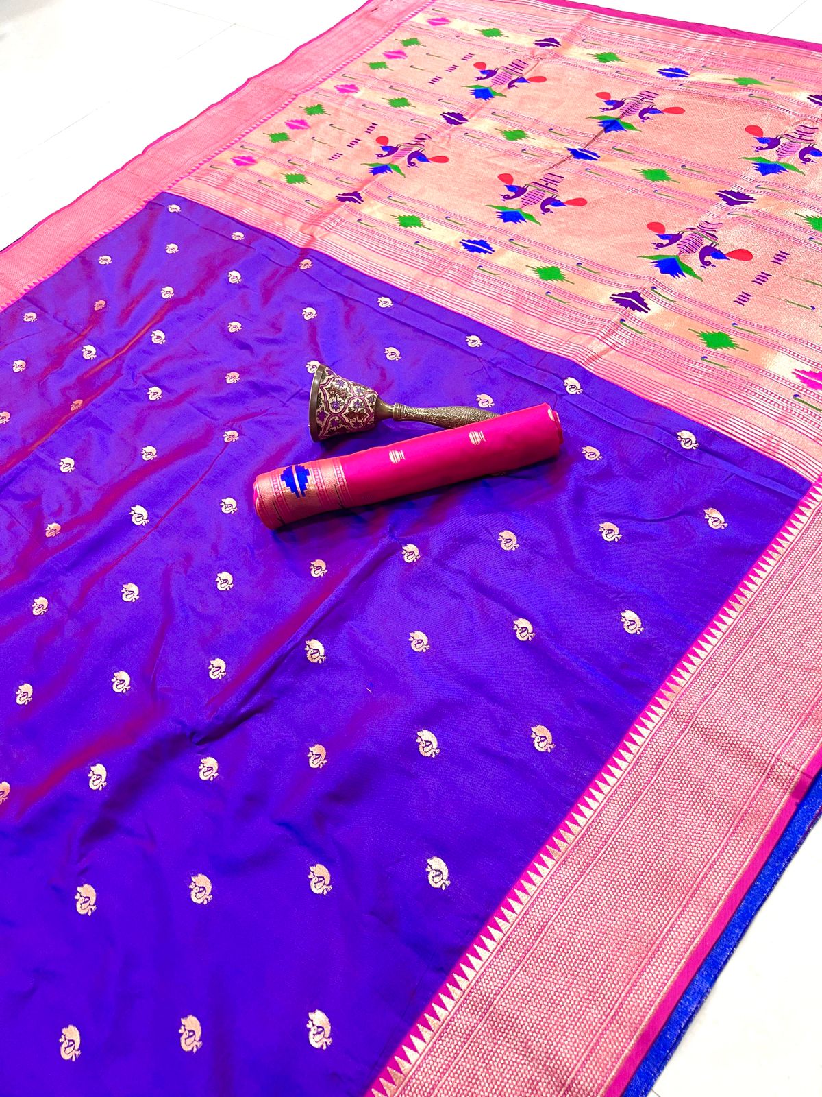 Semi Paithani Saree with Stitched Blouse