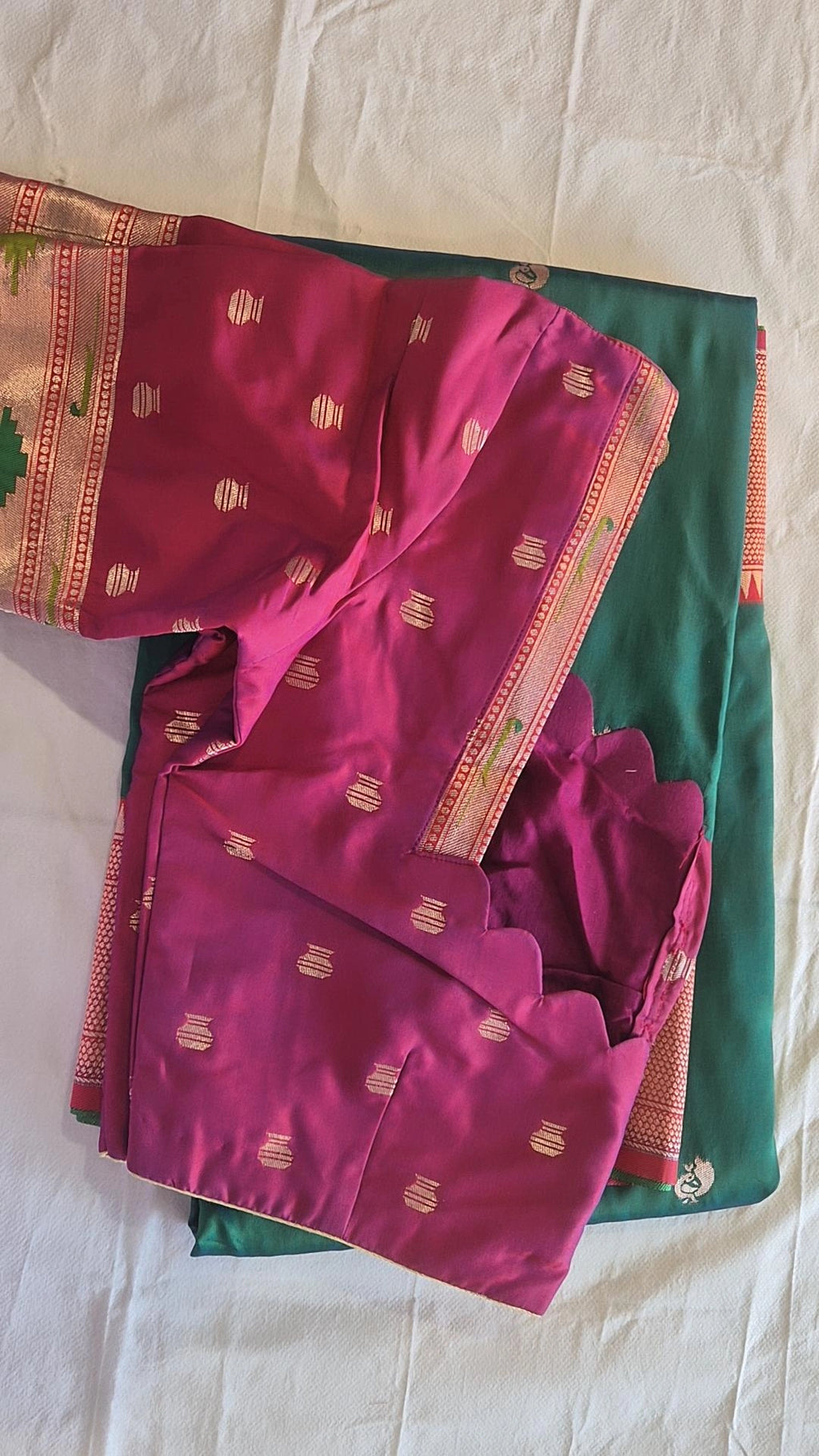 Semi Paithani Saree with Stitched Blouse
