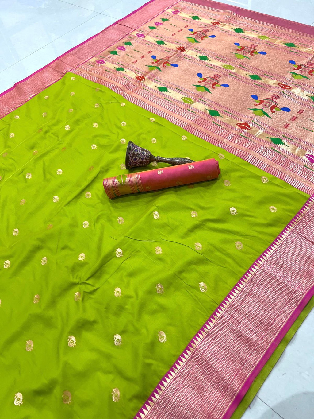 Semi Paithani Saree with Stitched Blouse