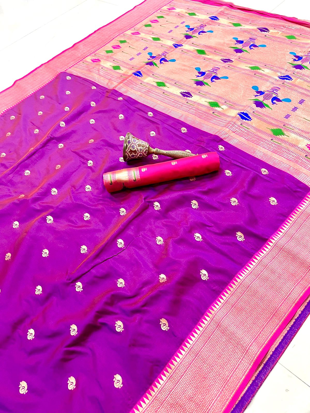 Semi Paithani Saree with Stitched Blouse