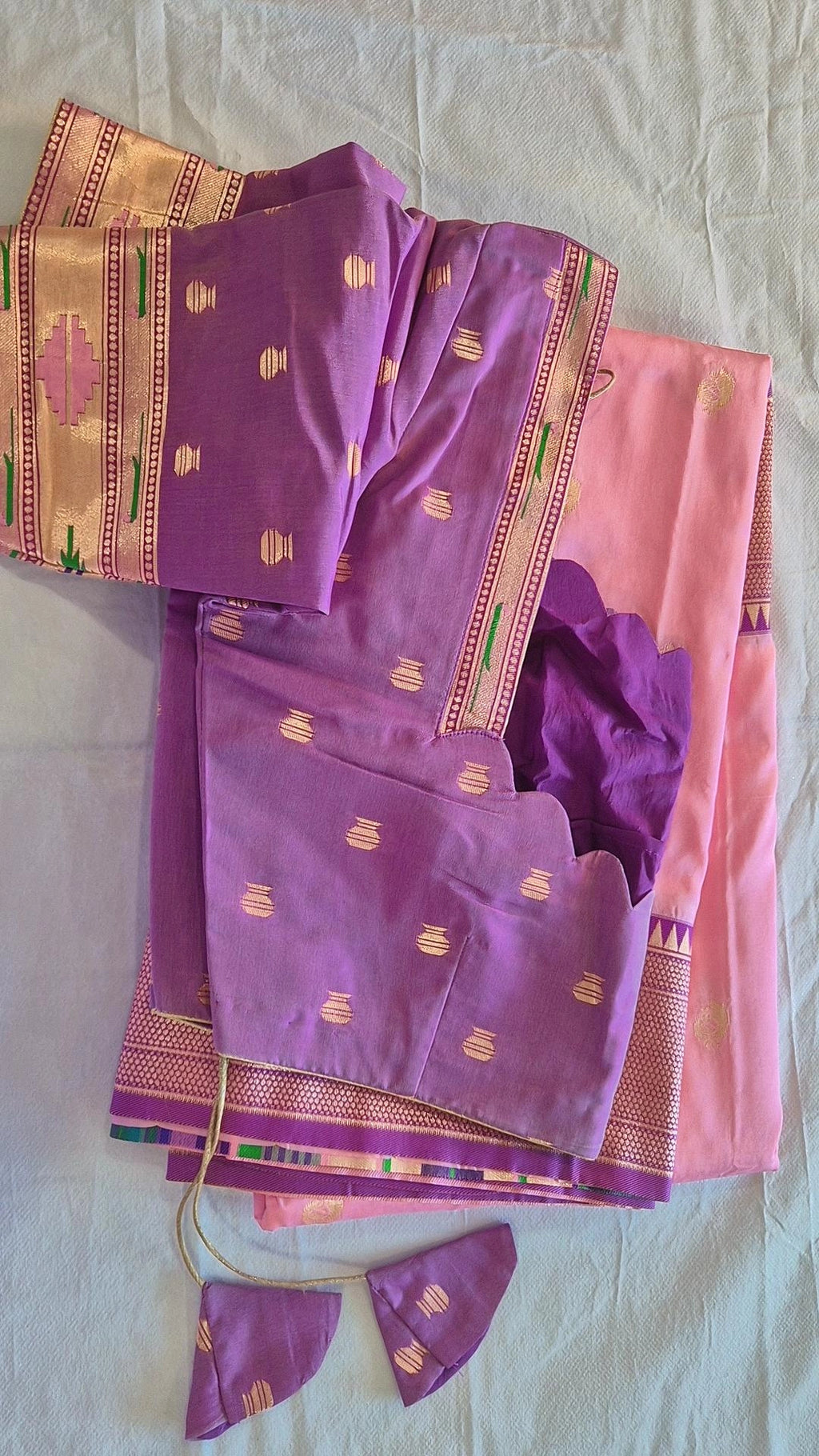Semi Paithani Saree with Stitched Blouse