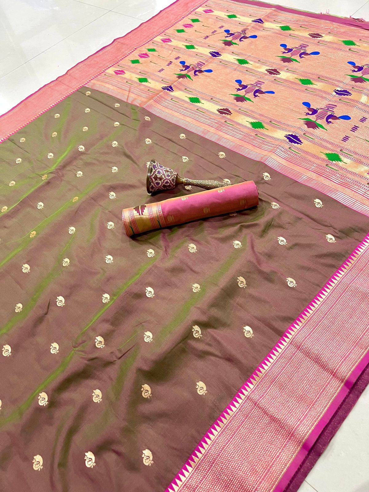 Semi Paithani Saree with Stitched Blouse