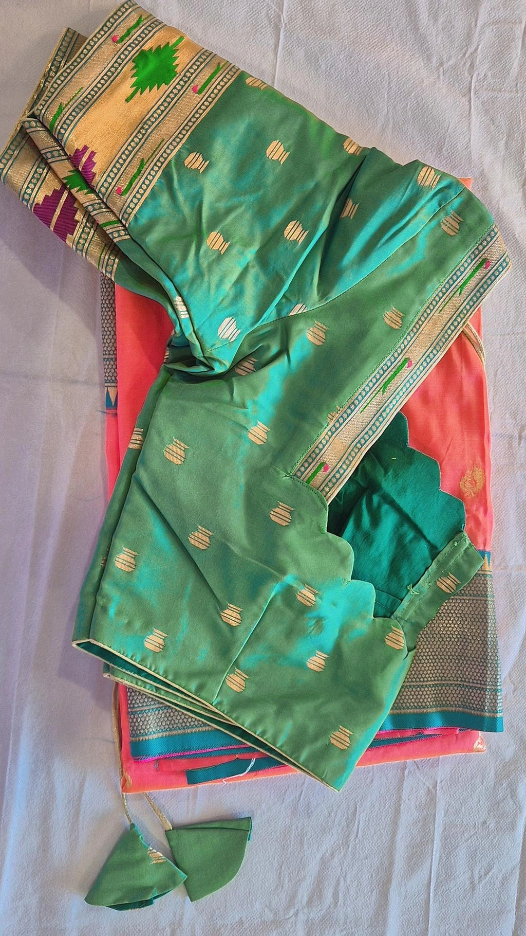 Semi Paithani Saree with Stitched Blouse