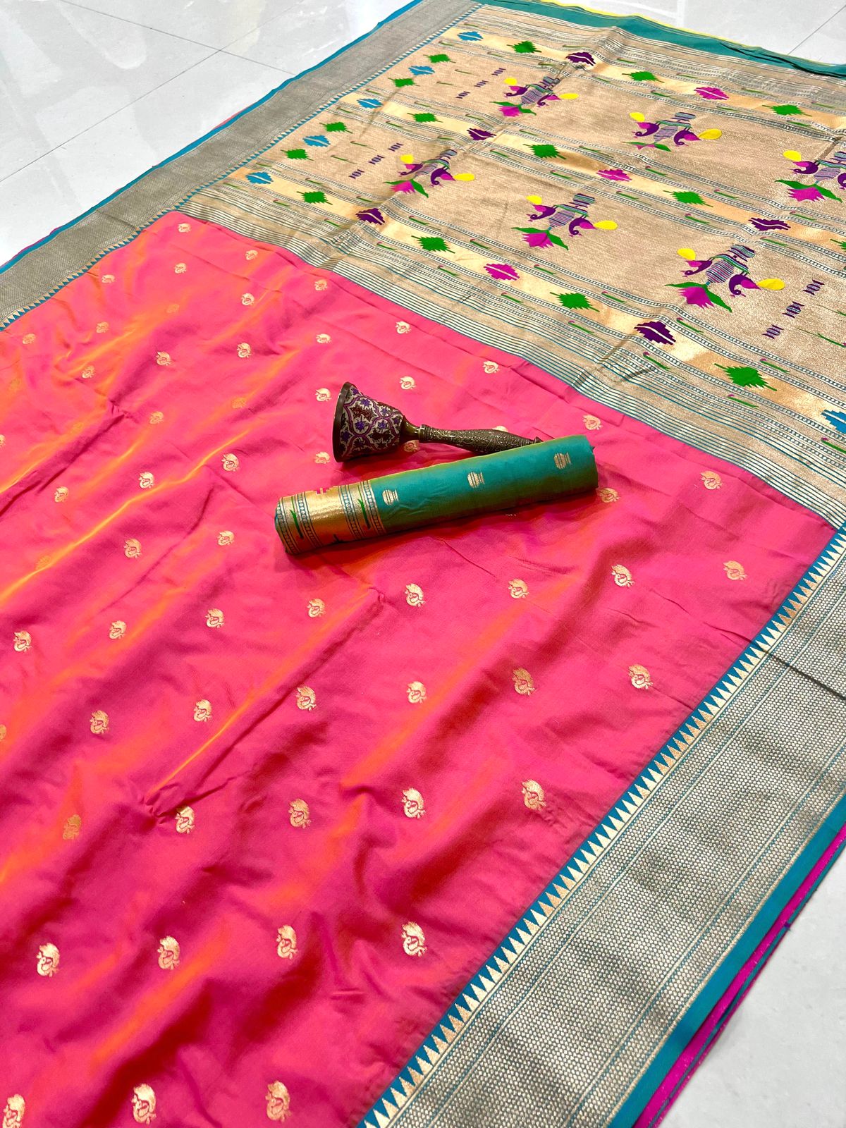 Semi Paithani Saree with Stitched Blouse