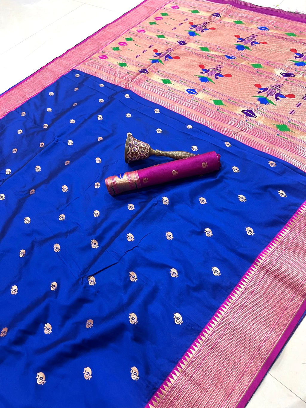 Semi Paithani Saree with Stitched Blouse