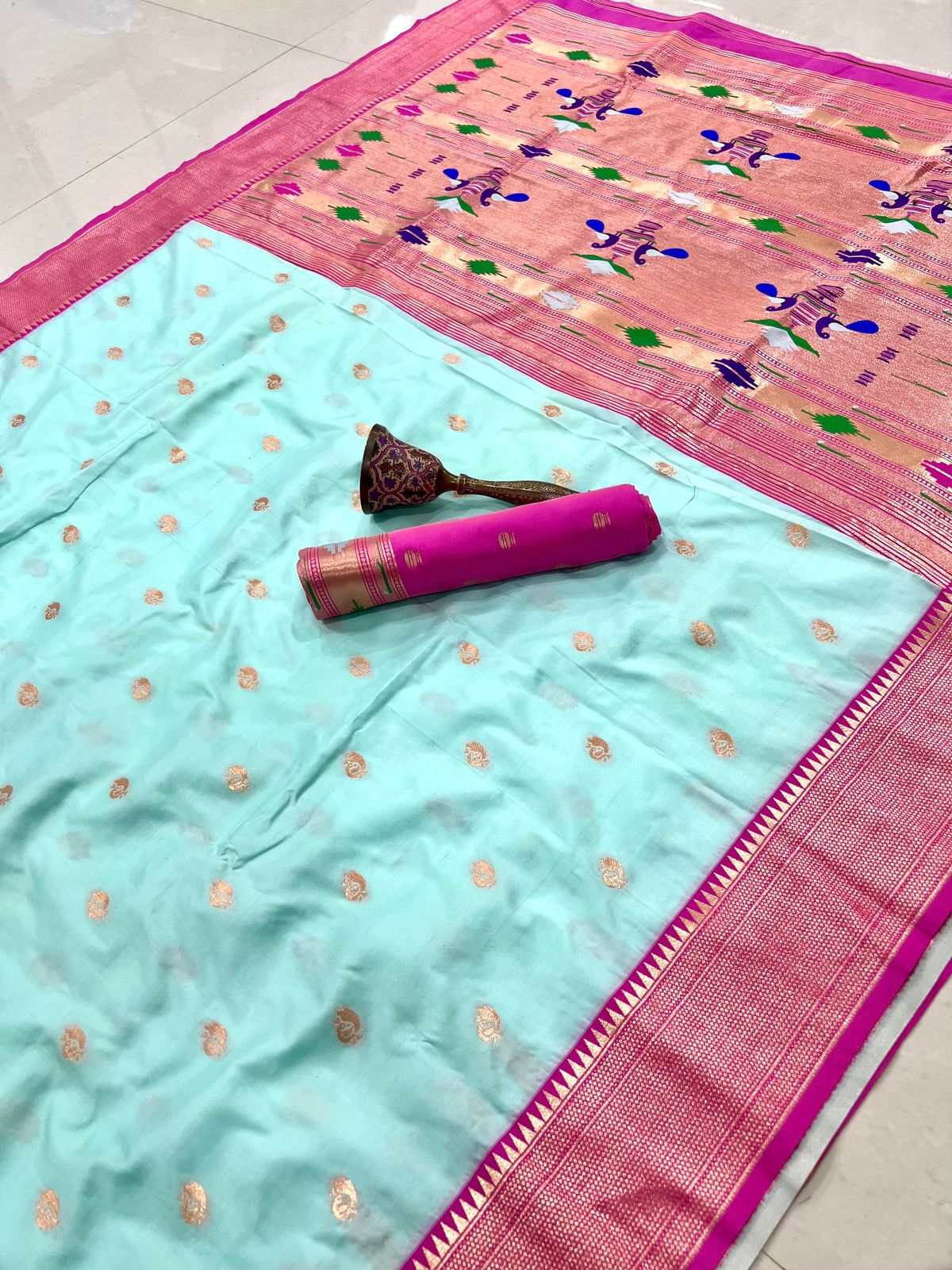 Semi Paithani Saree with Stitched Blouse
