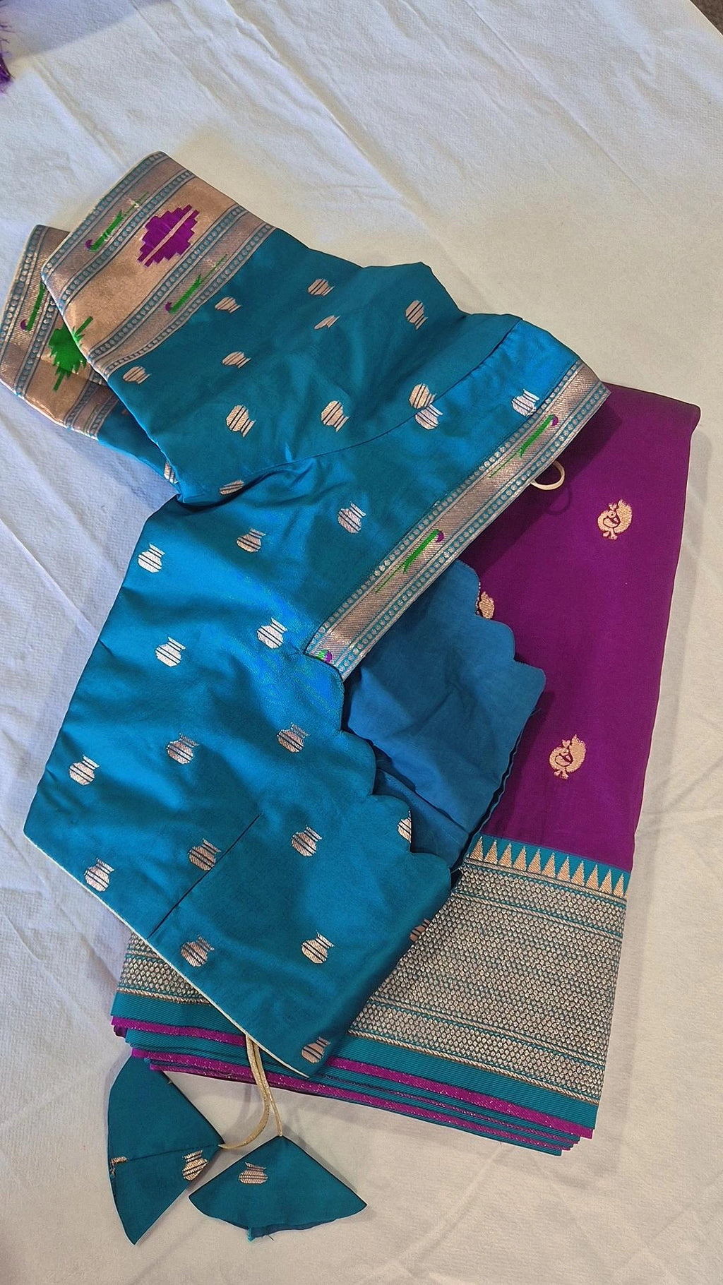 Semi Paithani Saree with Stitched Blouse