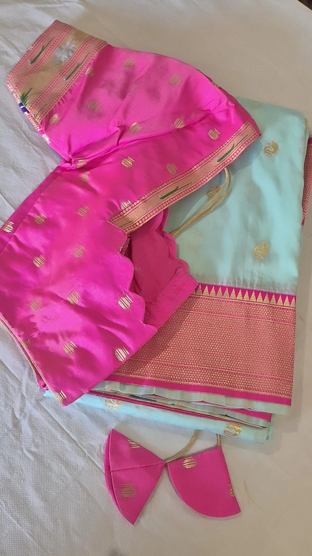 Semi Paithani Saree with Stitched Blouse