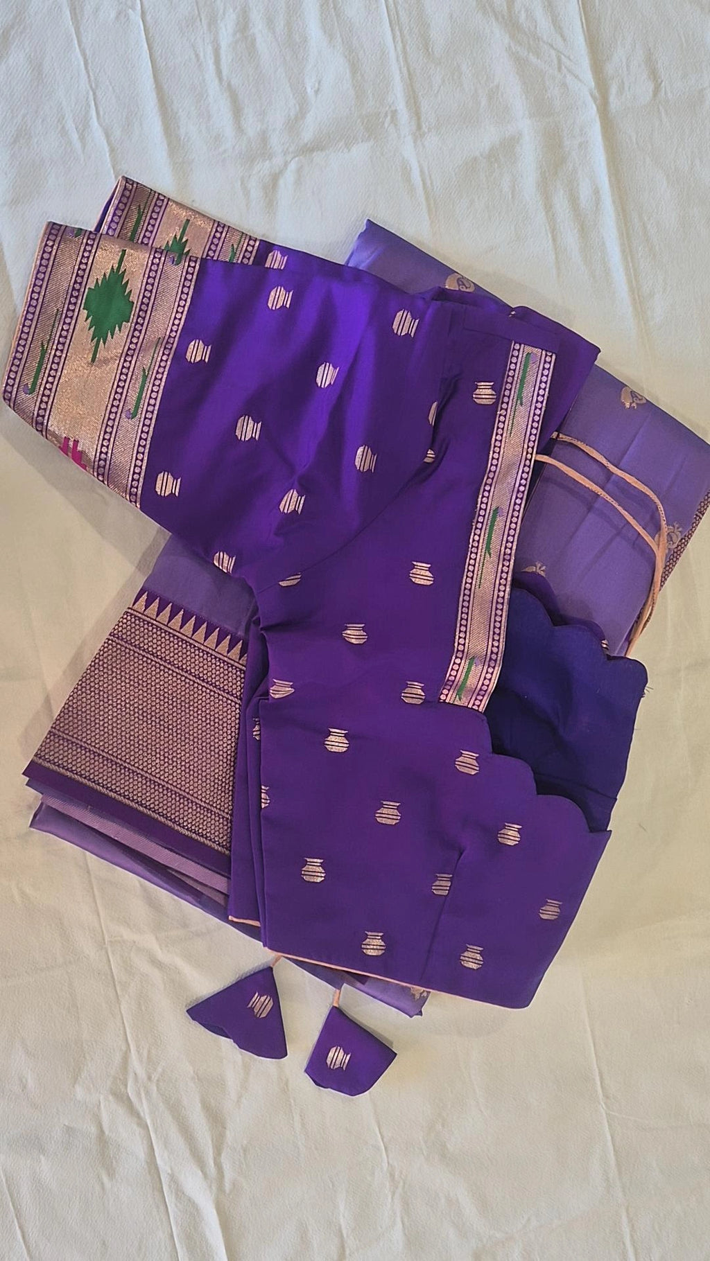 Semi Paithani Saree with Stitched Blouse