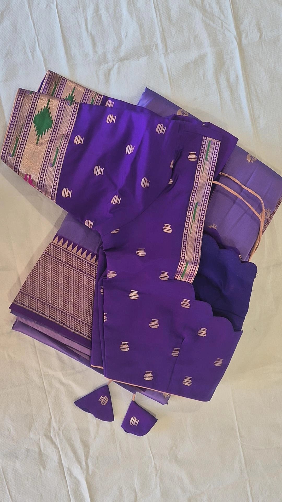 Semi Paithani Saree with Stitched Blouse