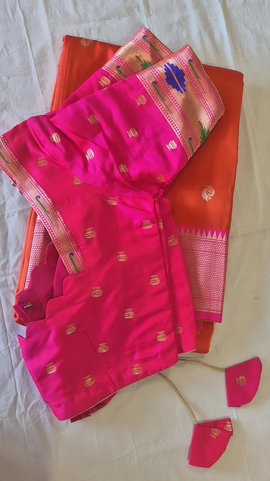 Semi Paithani Saree with Stitched Blouse