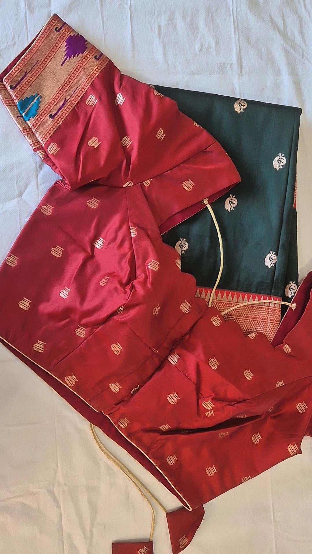 Semi Paithani Saree with Stitched Blouse