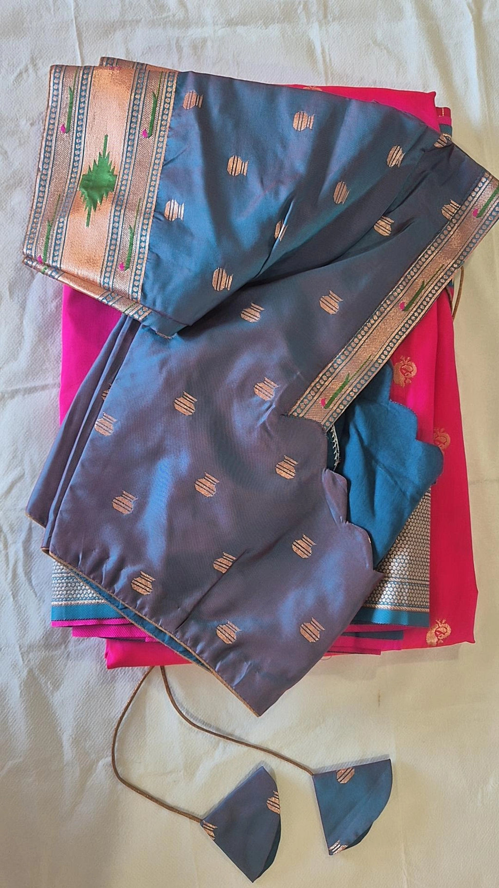Semi Paithani Saree with Stitched Blouse