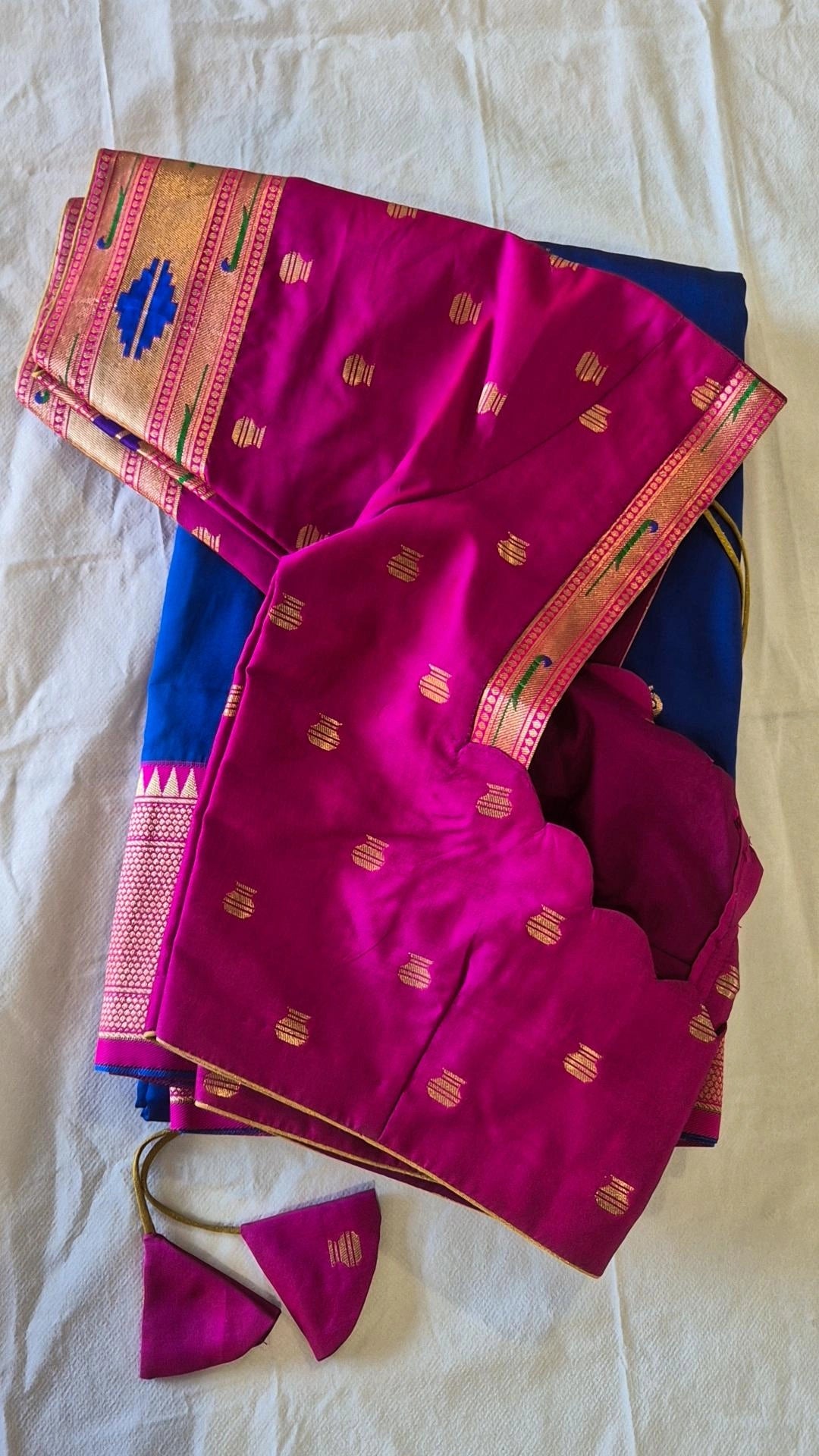 Semi Paithani Saree with Stitched Blouse