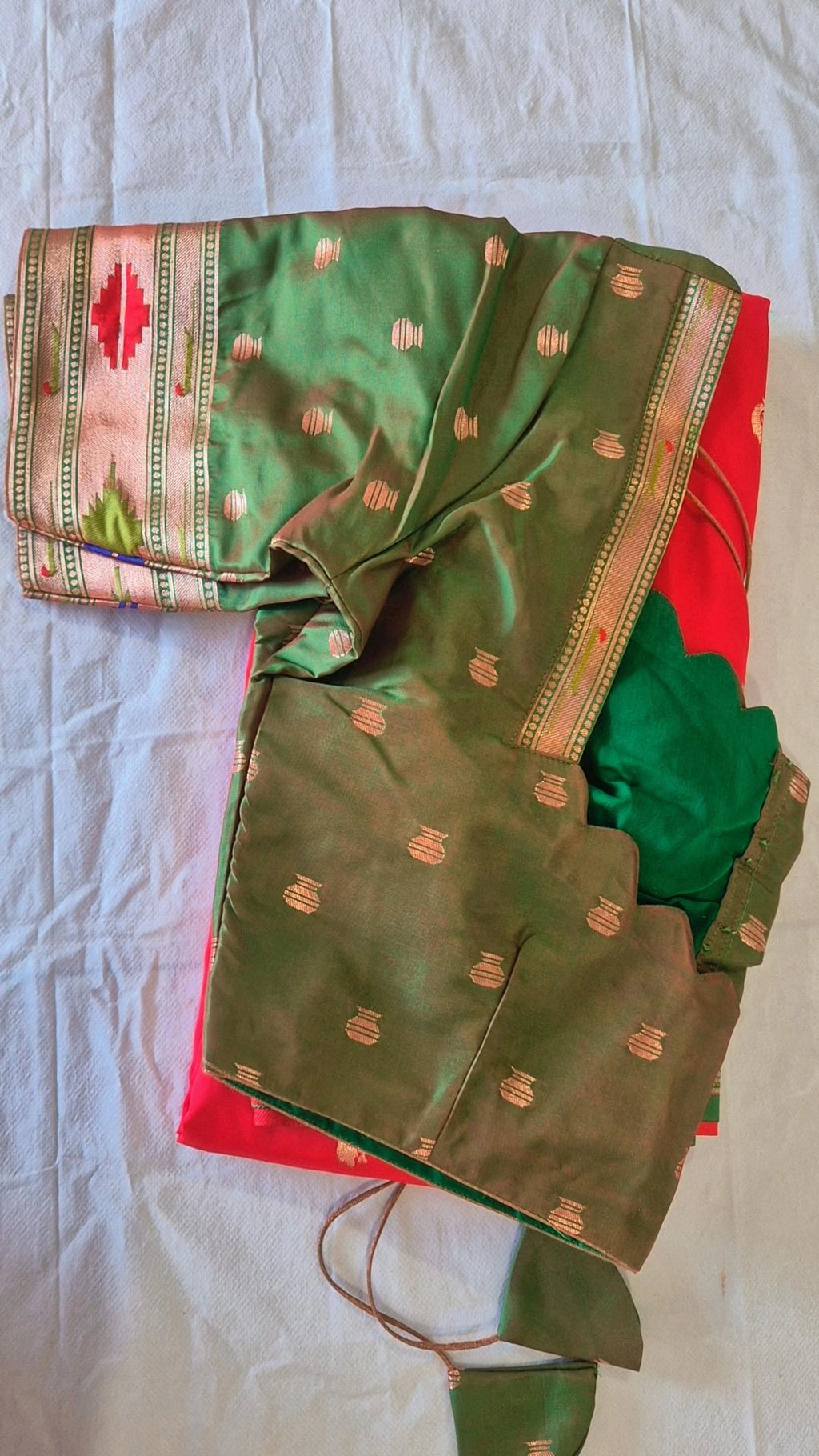 Semi Paithani Saree with Stitched Blouse