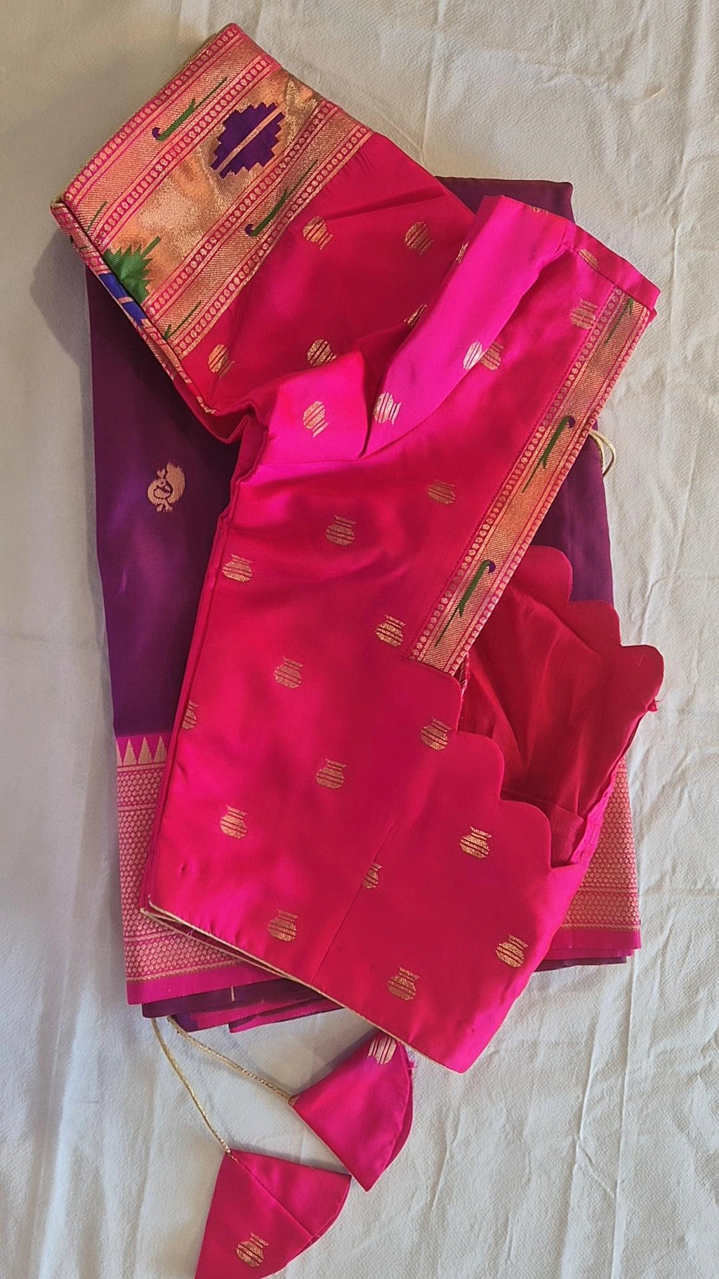 Semi Paithani Saree with Stitched Blouse