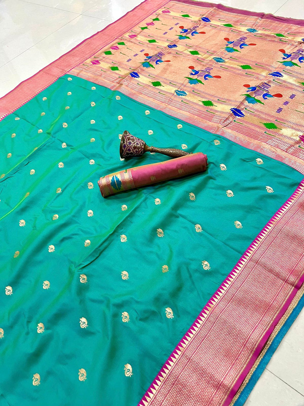 Semi Paithani Saree with Stitched Blouse
