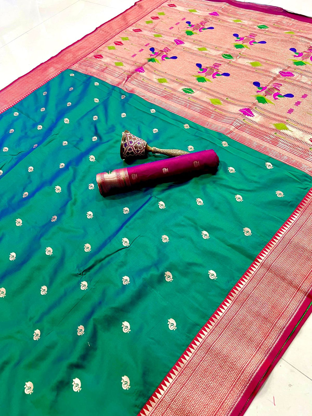 Semi Paithani Saree with Stitched Blouse