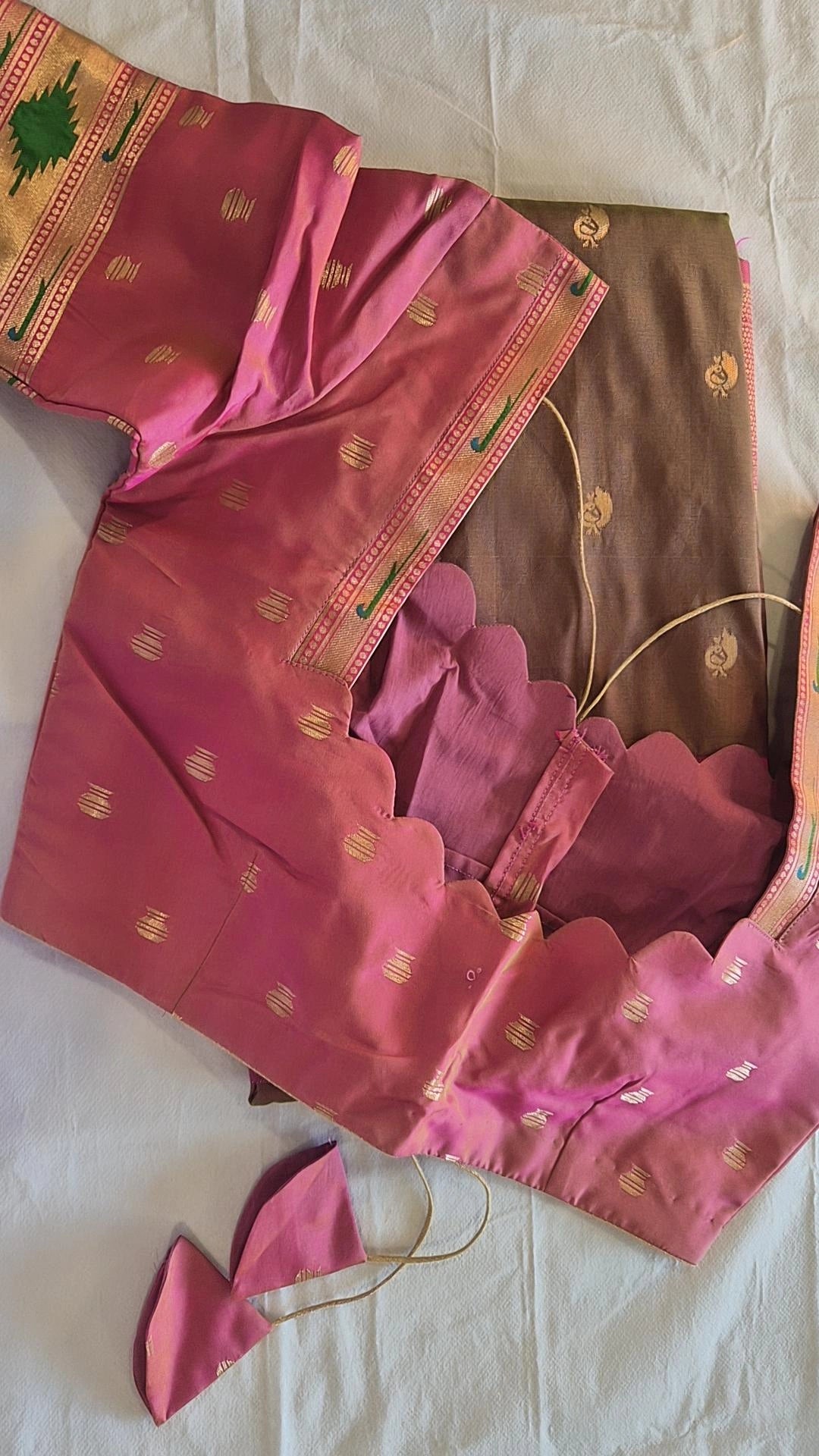 Semi Paithani Saree with Stitched Blouse