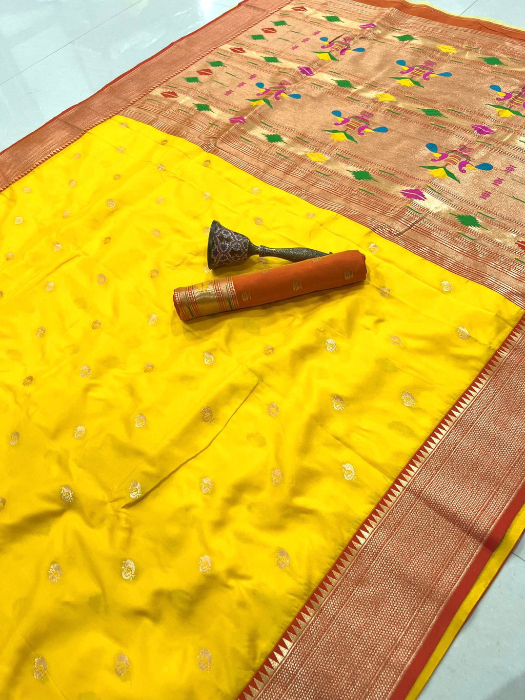 Semi Paithani Saree with Stitched Blouse