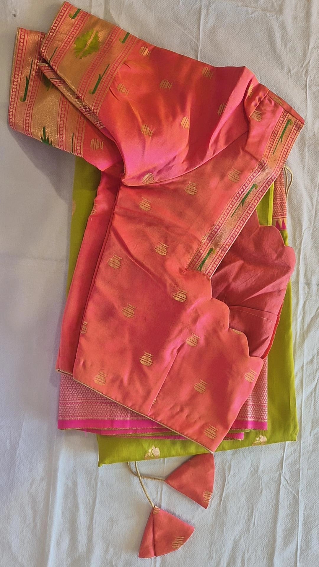 Semi Paithani Saree with Stitched Blouse