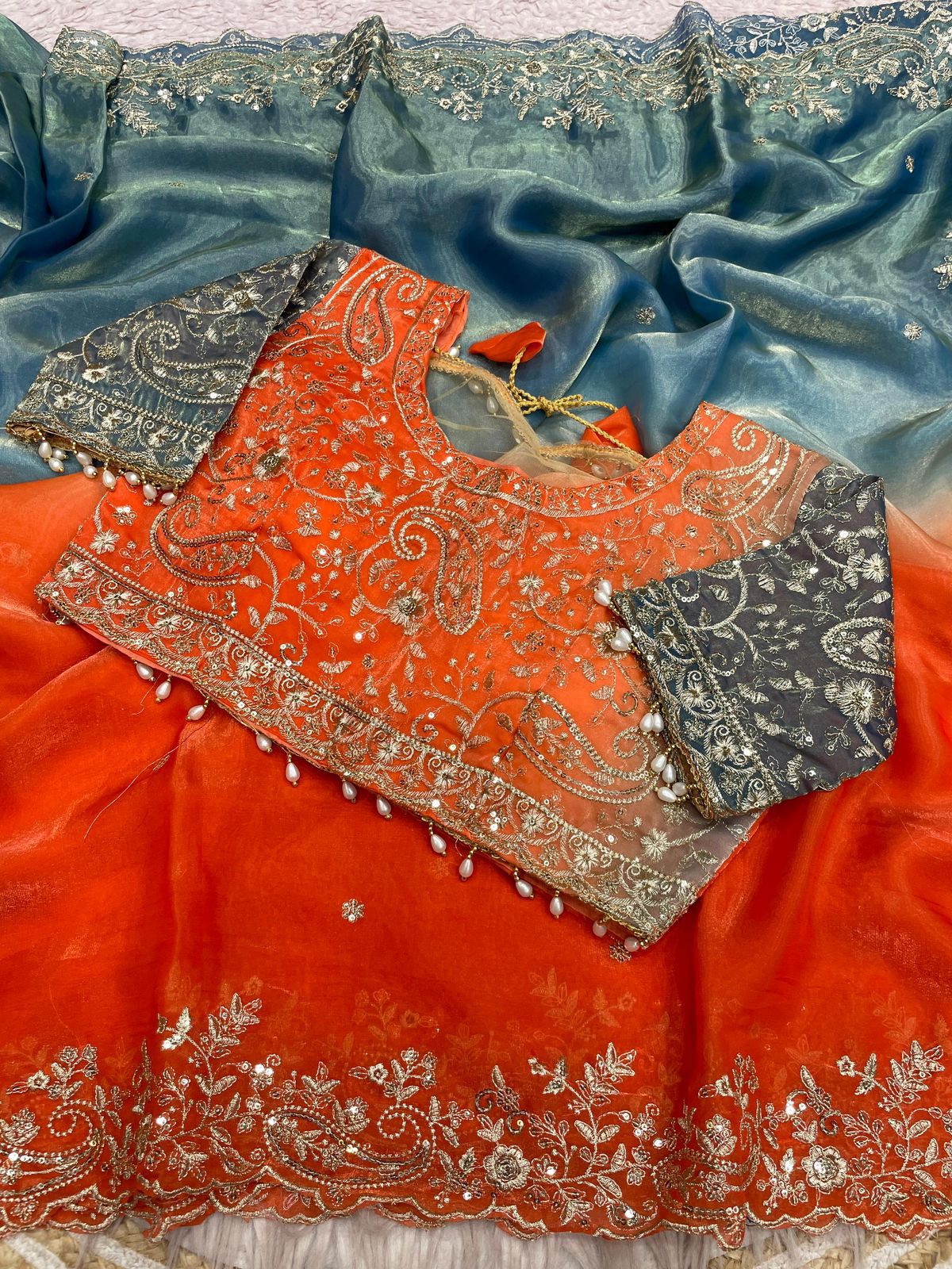 Space Silk Saree