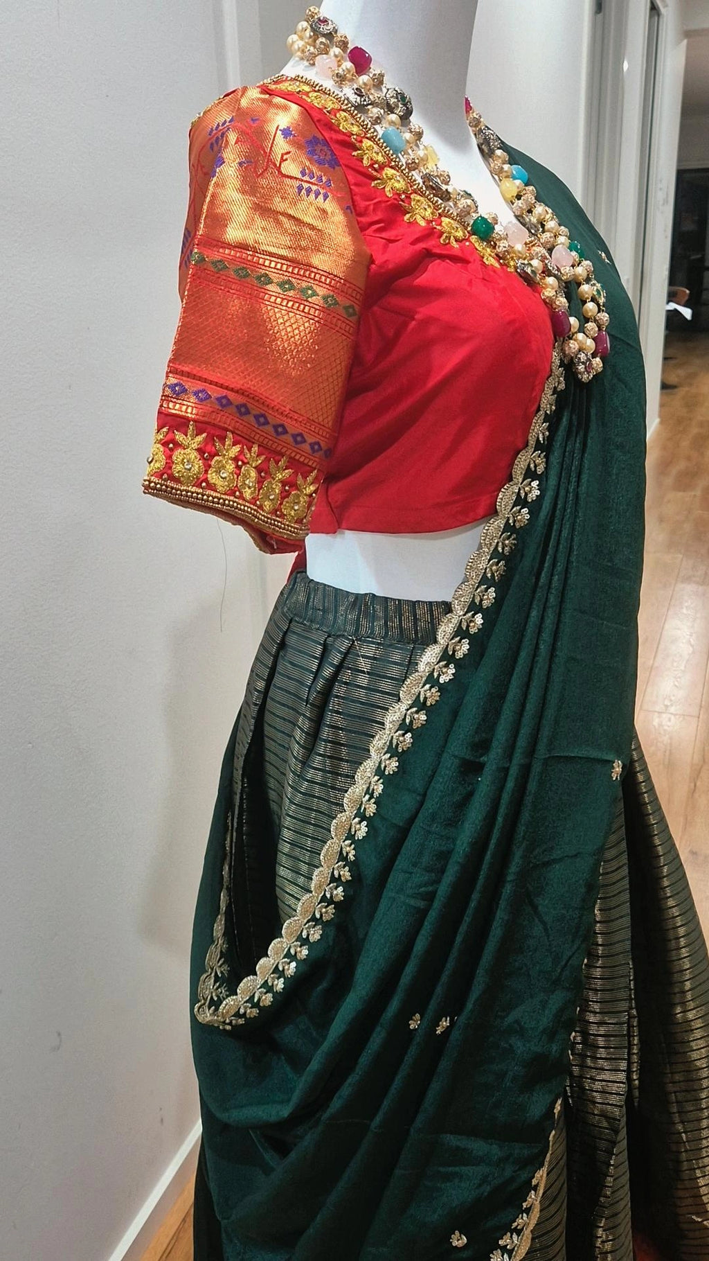 Tissue Banarasi Pattu Lehenga