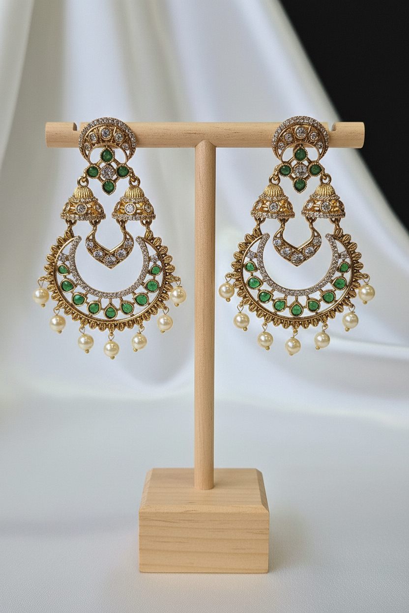 Chandbali Green - On Stand