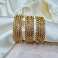 CZ White Bangles