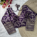 Dark Purple Blouse - Flat Lay