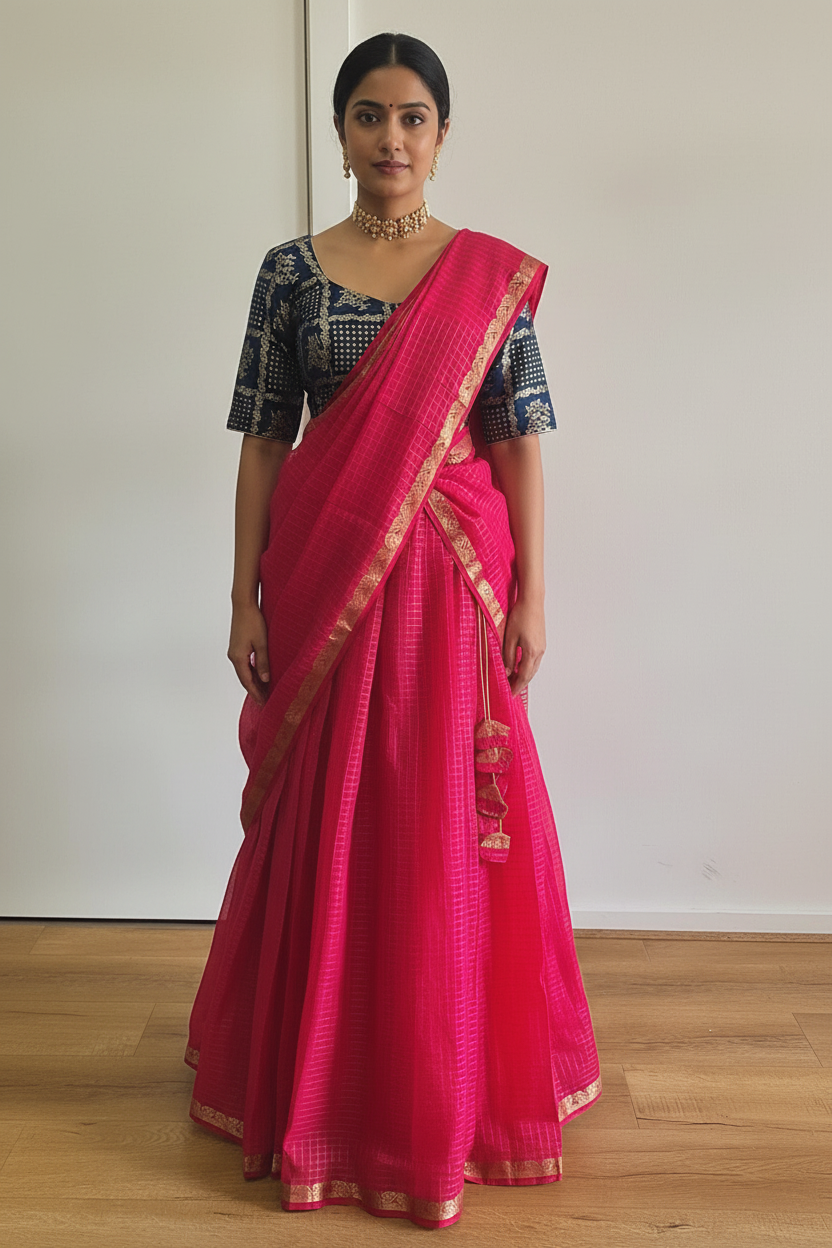 Georgette Lehenga 3