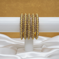 Gold CZ Bangles on Holder