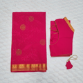 Hot Pink Saree Folded
