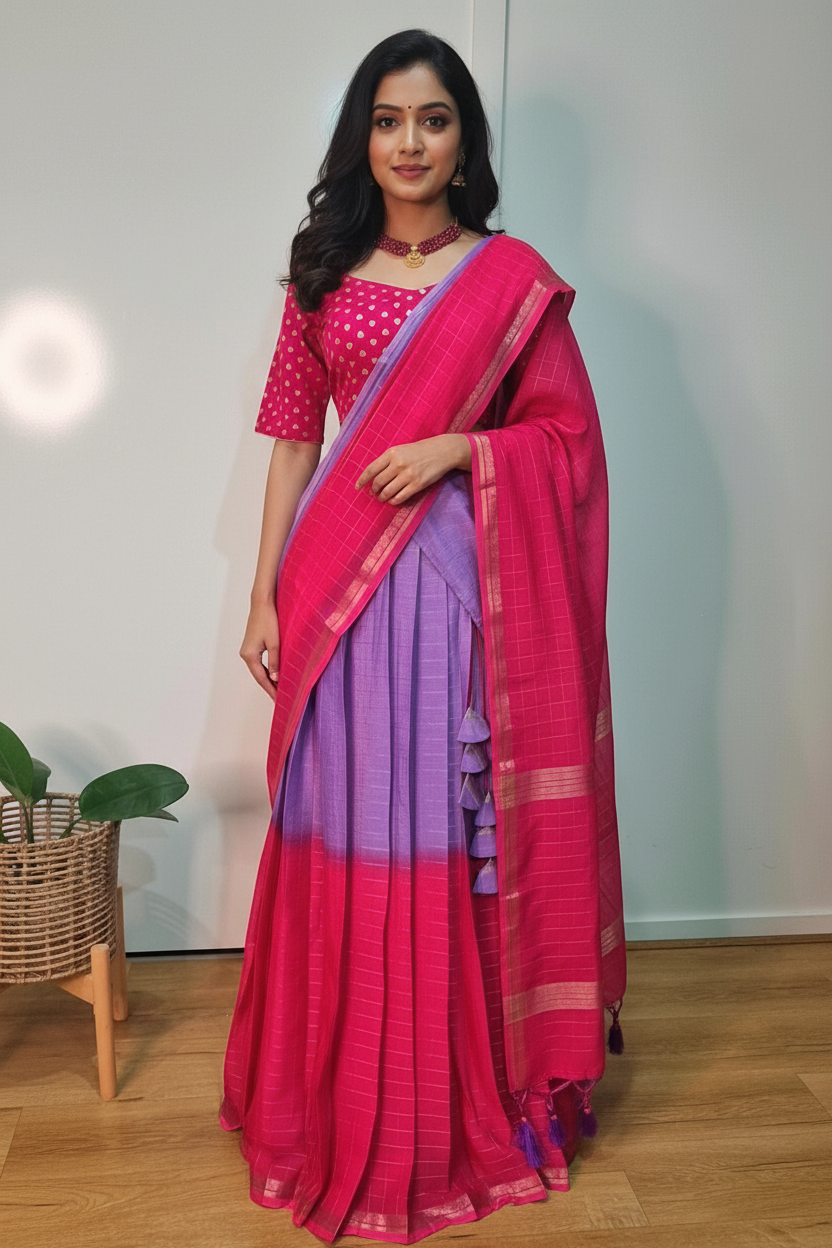 Viscose Georgette Lehenga Set - Model