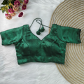 Jummychoo Blouse - Antique Gold flat-lay on styled background