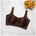 Satin Blouse Brown
