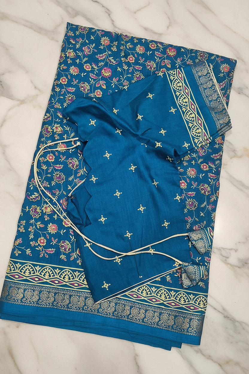 Magenta Wine Dola Silk Saree - Premium Background